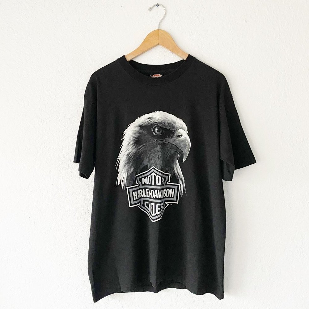 Vintage 1993 Harley Davidson Cleveland Tee UE3